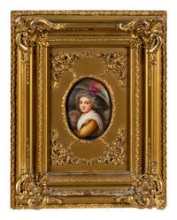Two Continental Painted Porcelain Plaques