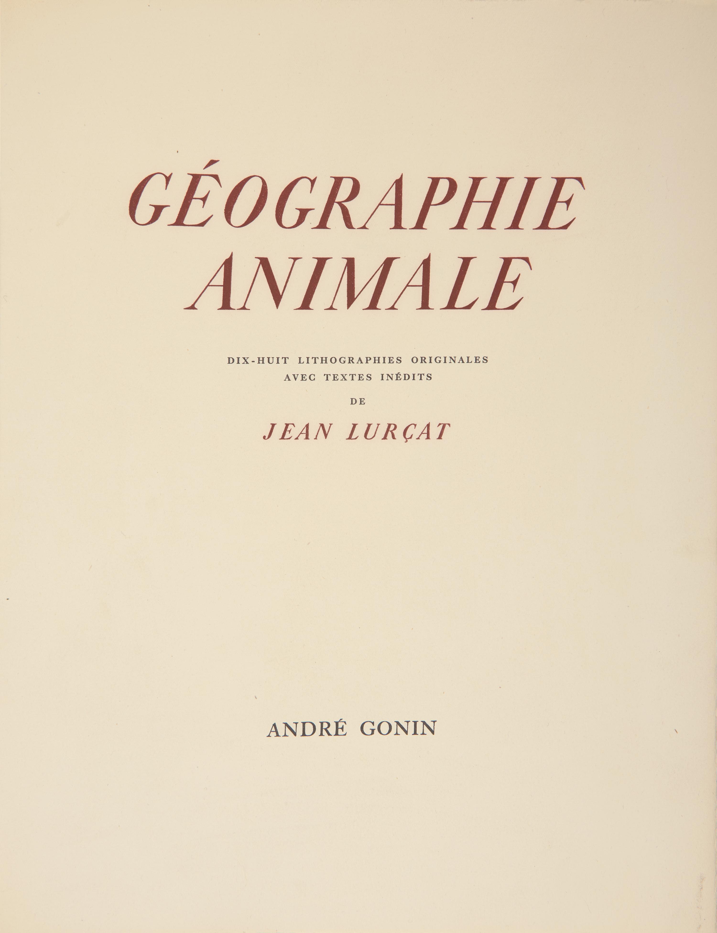 [Art] Lurcat, Jean. Geographie Animale