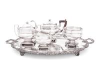 An American Silver Four-Piece Tea Service