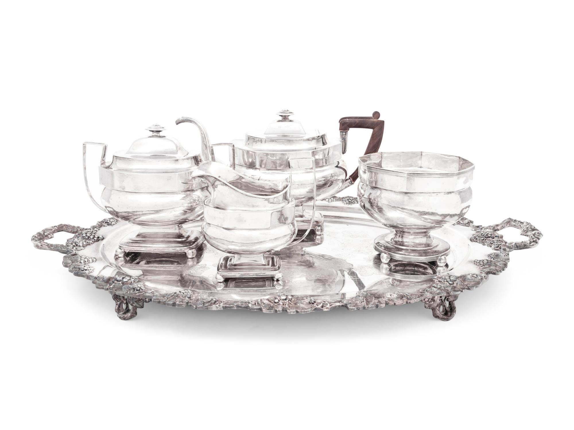 An American Silver Four-Piece Tea Service