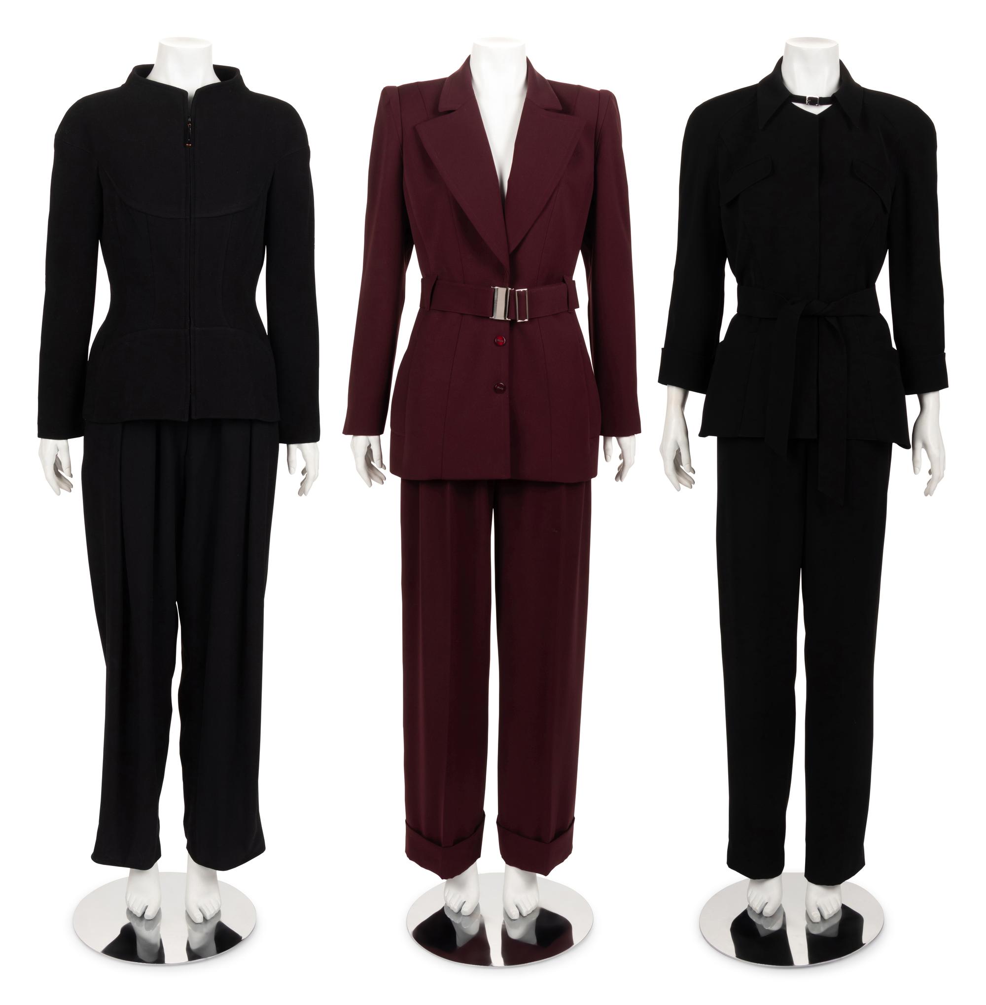 Three Thierry Mugler Two-Piece Suits, 1985-95