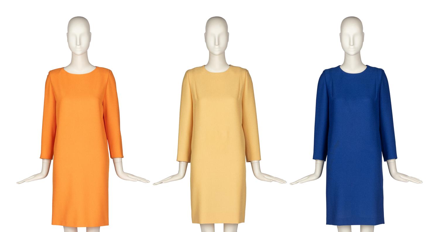 Three Pierre Cardin Haute Couture Dresses