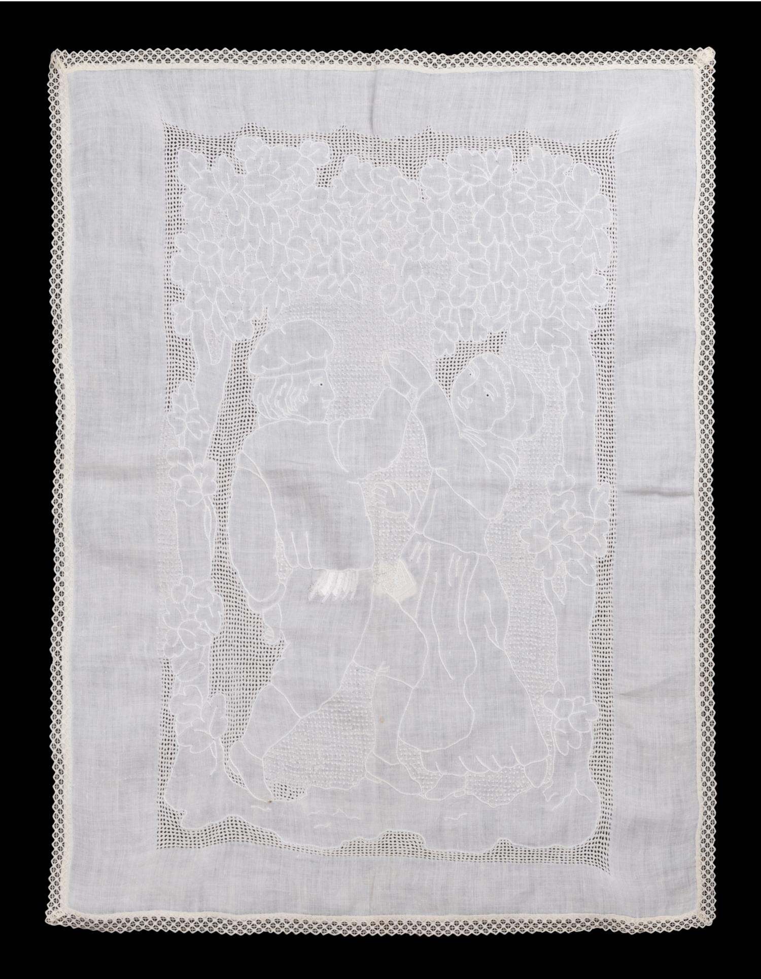 Collection of Six Cotton and Linen Lace Items