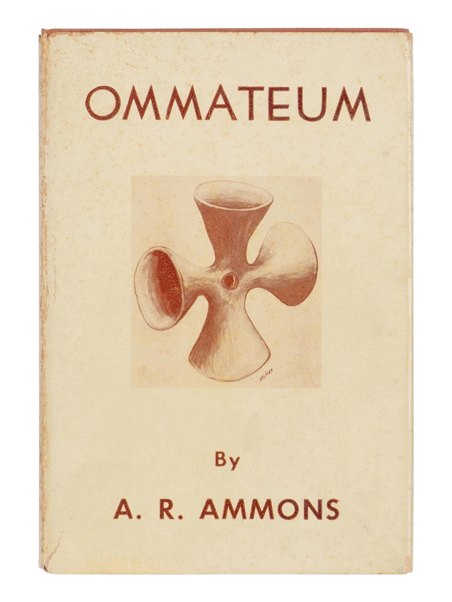 AMMONS, Archibald Randolph (1926-2001). Ommateum with Doxology . Philadelphia: Dorrance & Company, 1955.