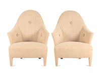 A Pair of John Hutton for Donghia Ghost Chairs