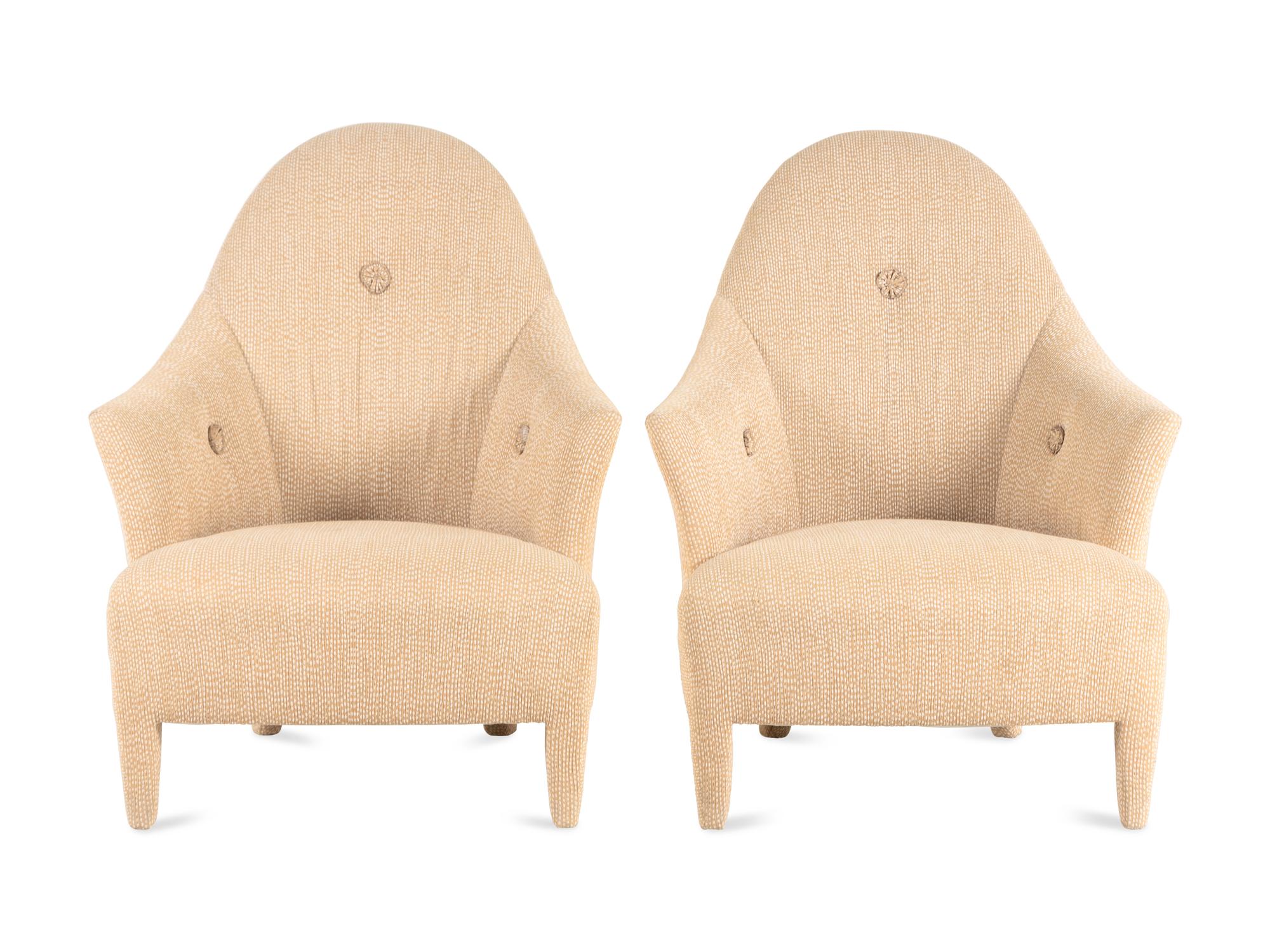 A Pair of John Hutton for Donghia Ghost Chairs