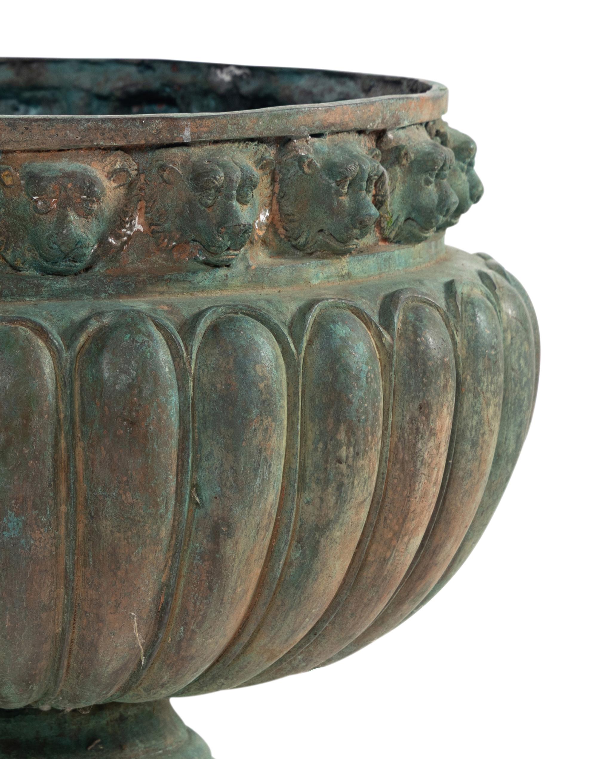 A Patinated Cast Metal Jardiniere