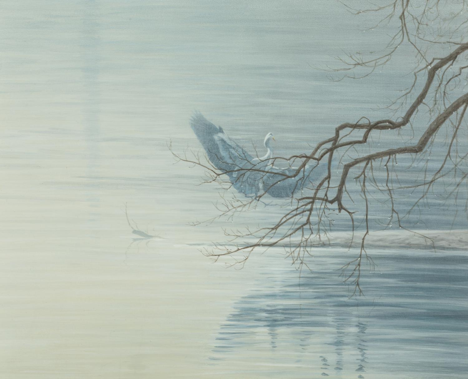 Shades of Grey - Great Blue Heron