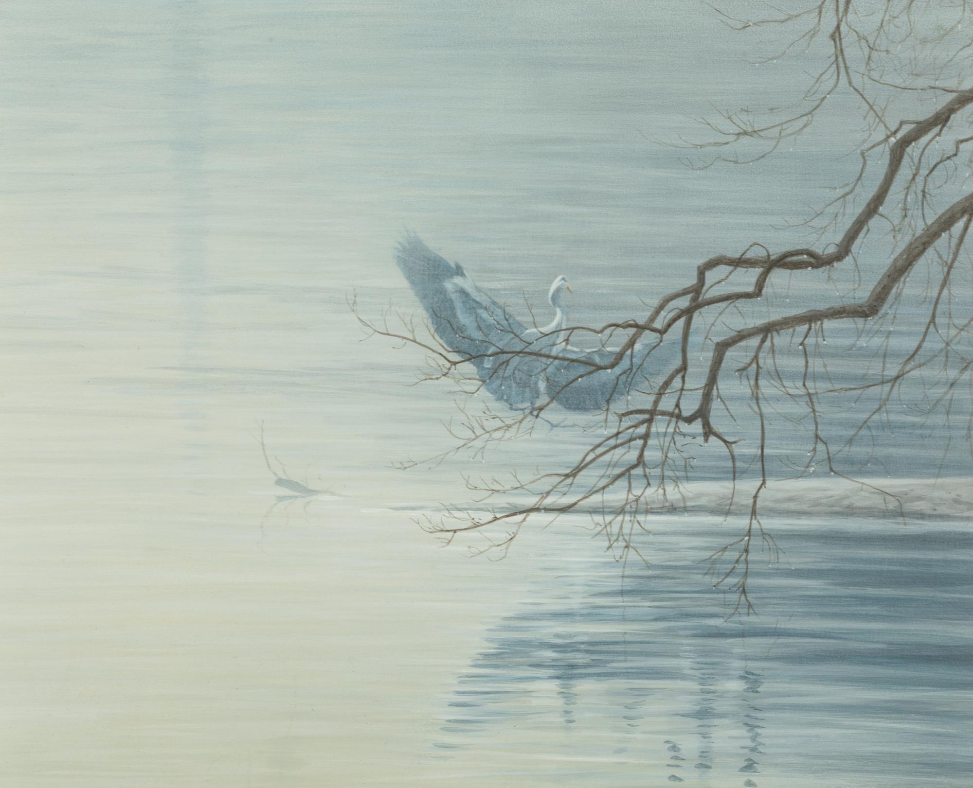 Shades of Grey - Great Blue Heron