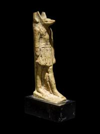 An Egyptian Faience Anubis