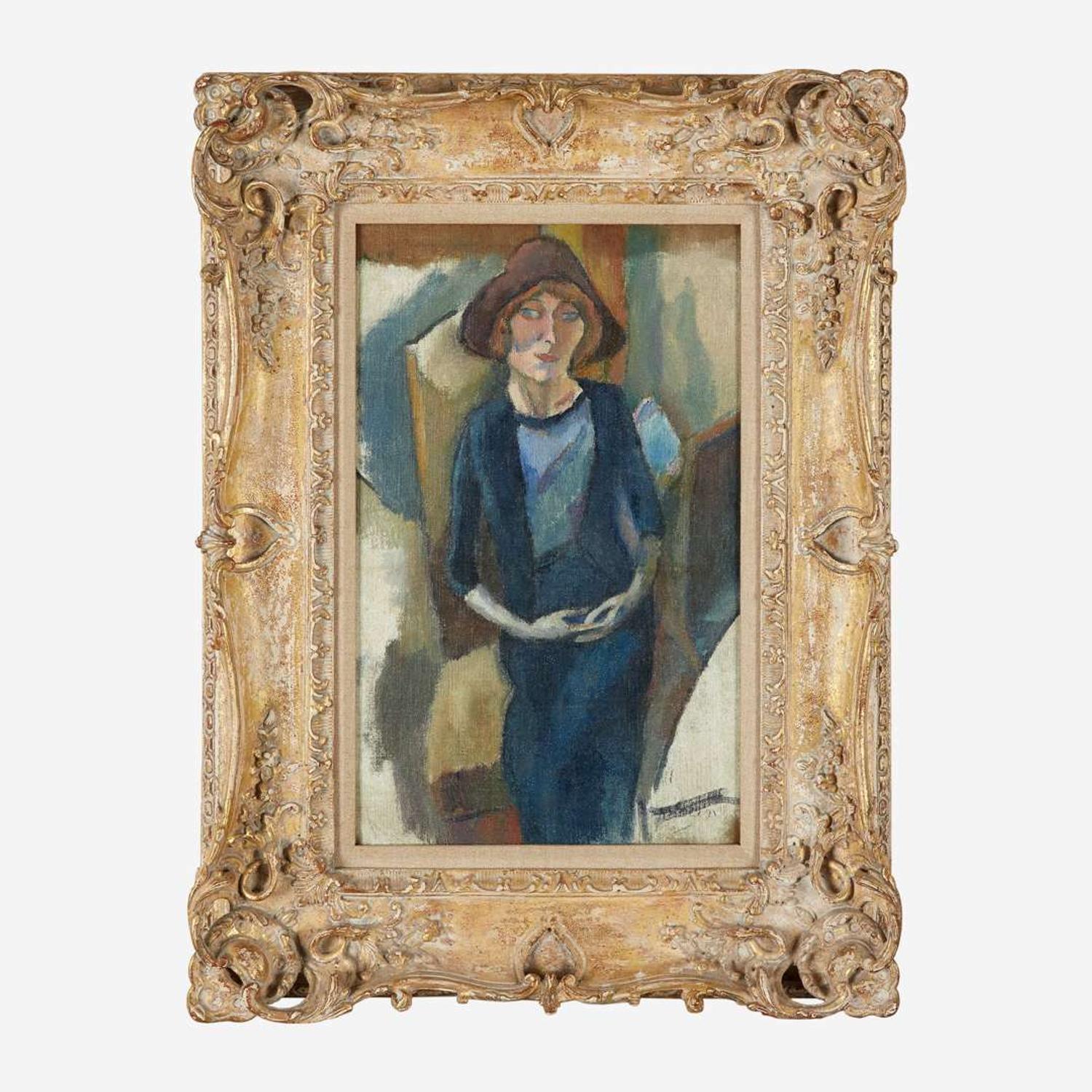 Jules Pascin (French, 1885-1930) Hermine en Bleu