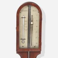 A Federal mahogany stick barometer Widdifield & Co., Boston, MA, early 19th century