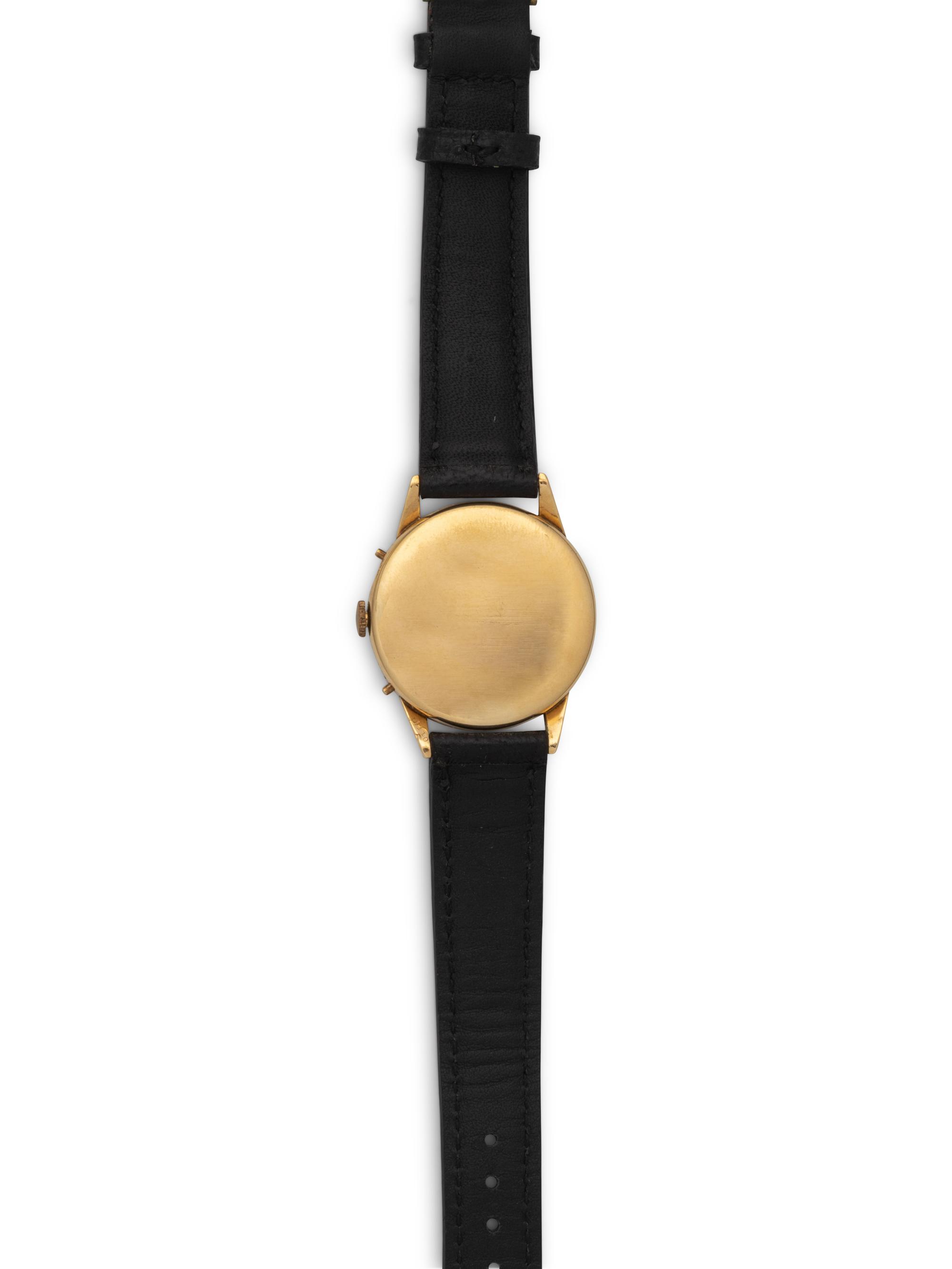 MOVADO RETAILED BY CARTIER, 14K YELLOW GOLD 'CALENDOGRAPH' WATCH