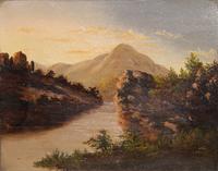 American School, 19th Century — Mountain Lake