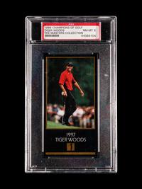A 1998 Champions Of Golf, The Masters Collection, Tiger Woods Rookie Card, PSA 8 NM/MT
