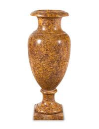 A Continental Brocatelle d'Espagne Marble Urn