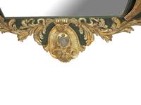 A Baroque Style Giltwood and Antler-Mounted Mirror