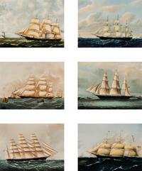 A Set of Six Wedgwood Clipper Ship Plaques