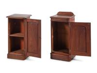 Two English Mahogany Bedside Cabinets