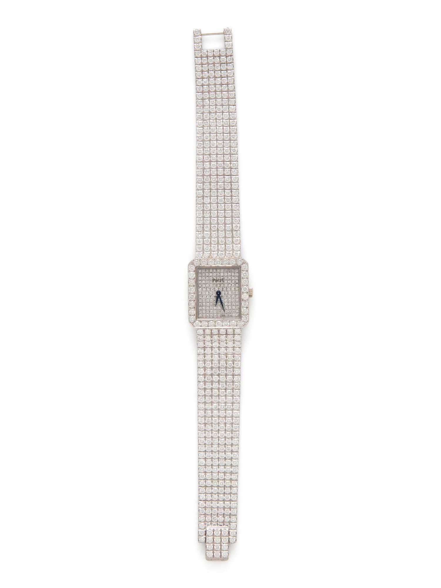 PIAGET, WHITE GOLD AND DIAMOND WATCH
