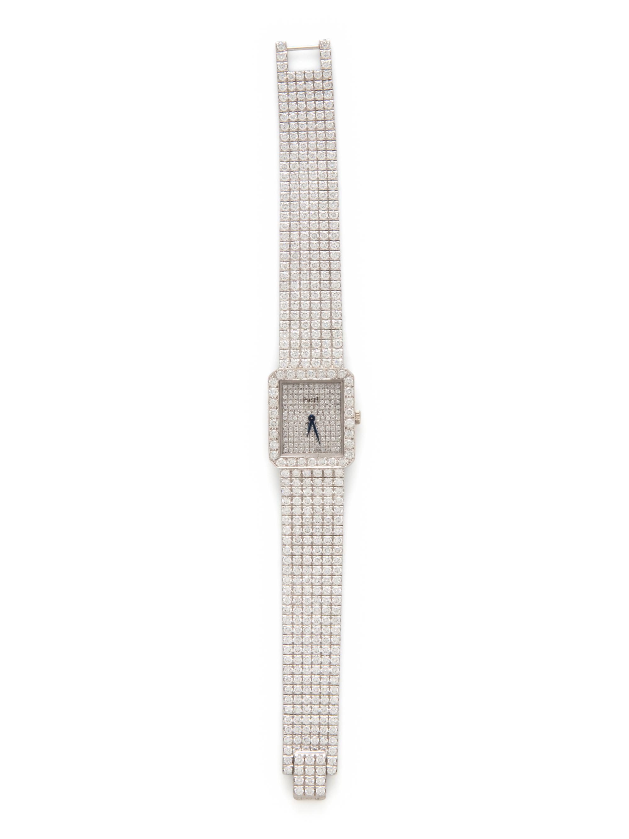 PIAGET, WHITE GOLD AND DIAMOND WATCH