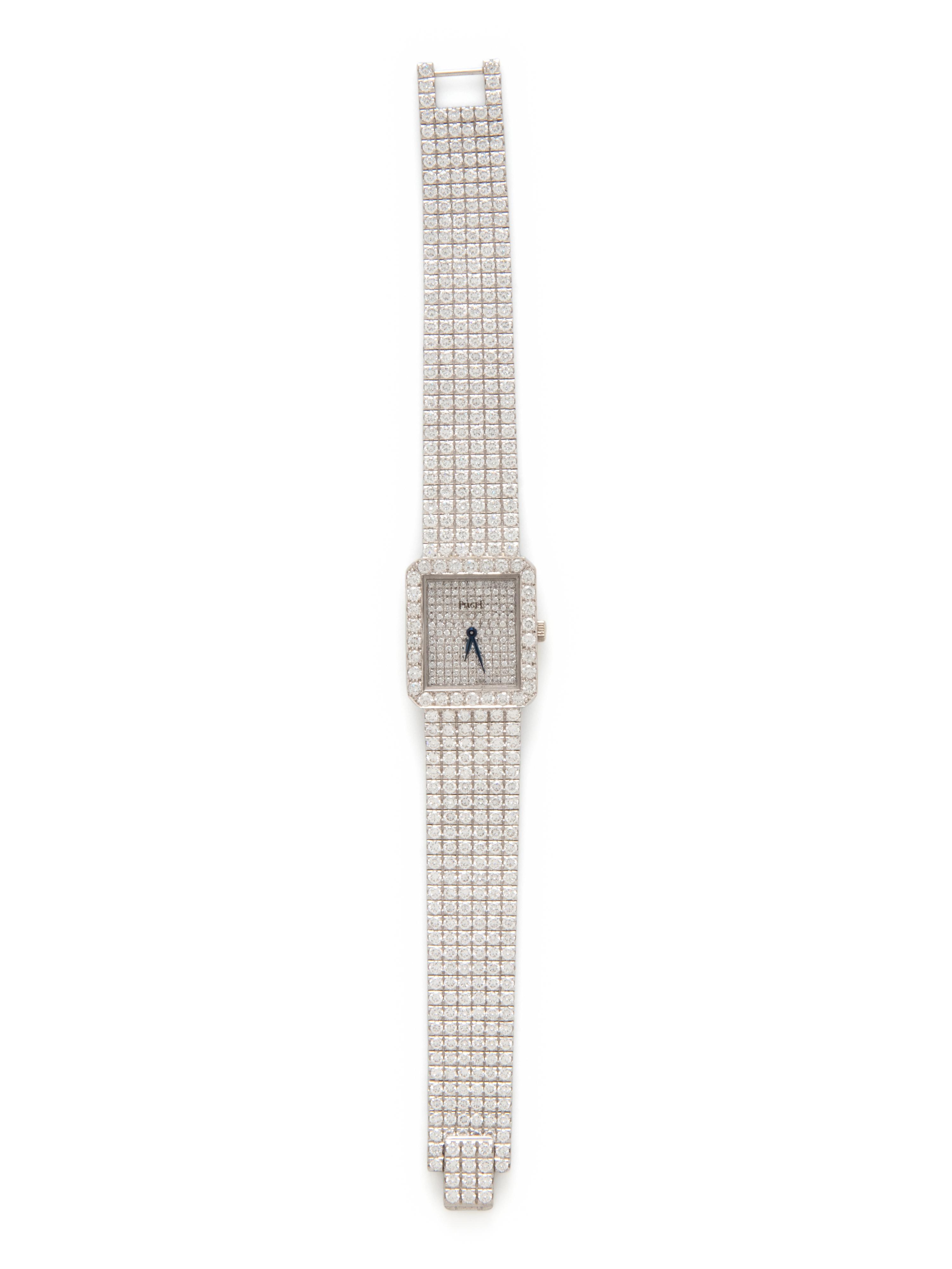 PIAGET, WHITE GOLD AND DIAMOND WATCH