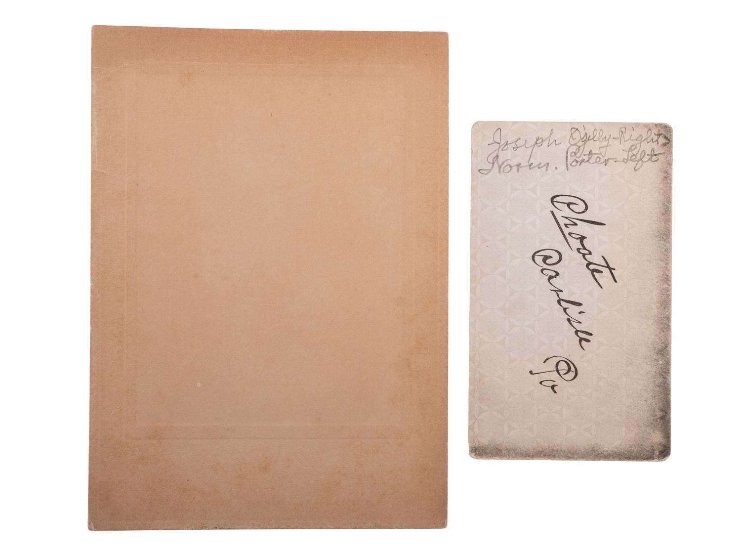 [INDIAN WARS] -- [WESTERN AMERICANA]. A group of 4 photographs of Indian Wars-era soldiers and a civilian, many armed, incl. images by C.S. Fly, George W. Scott, and John Choate.