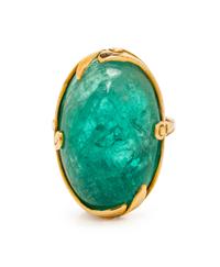 YELLOW GOLD AND EMERALD RING