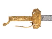 A Rare William Rose War of 1812 Lake Champlain Congressional Presentation Sword of Sailing Master Daniel Ricard