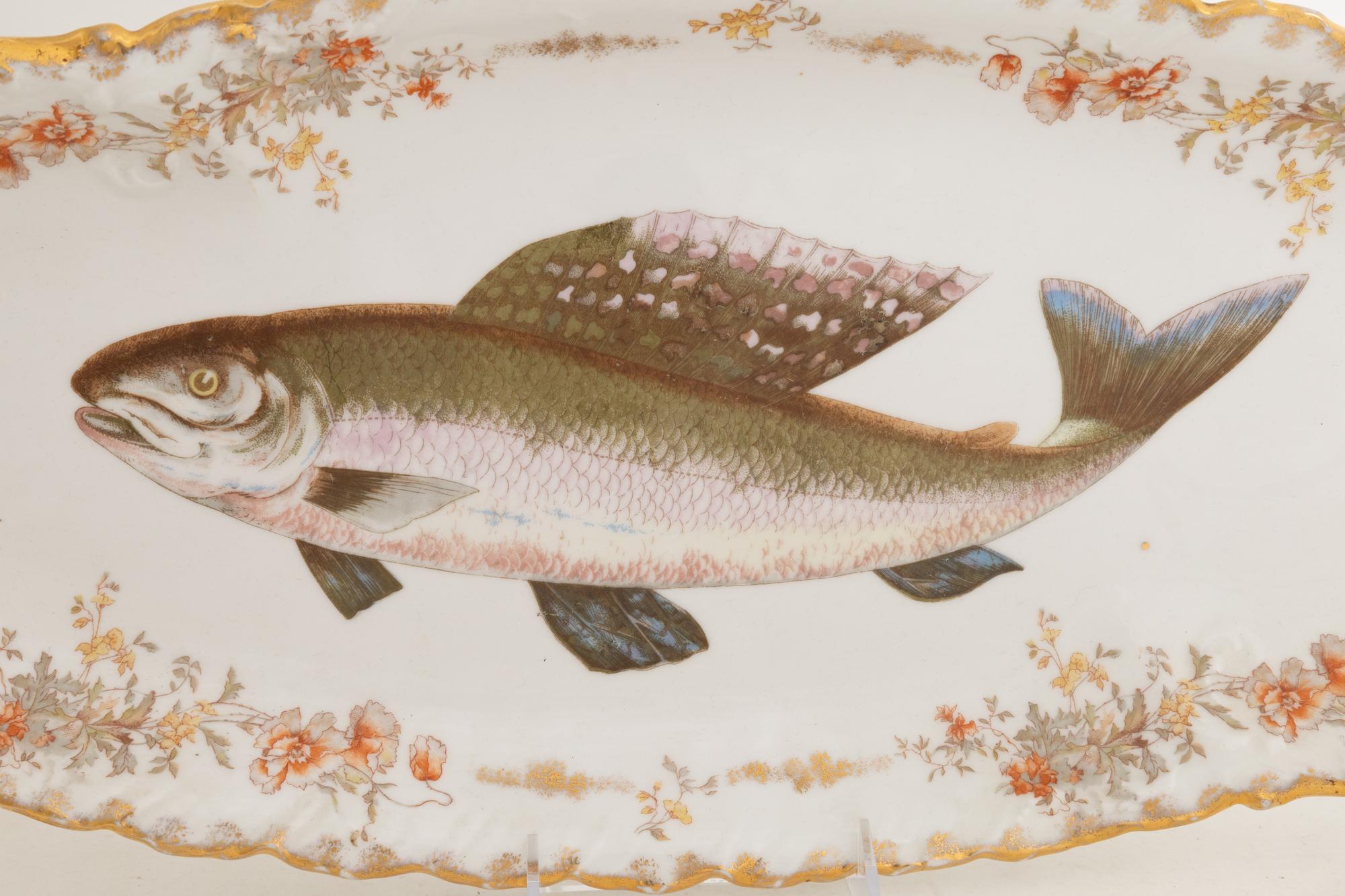An Assembled Continental Porcelain Fish Service
