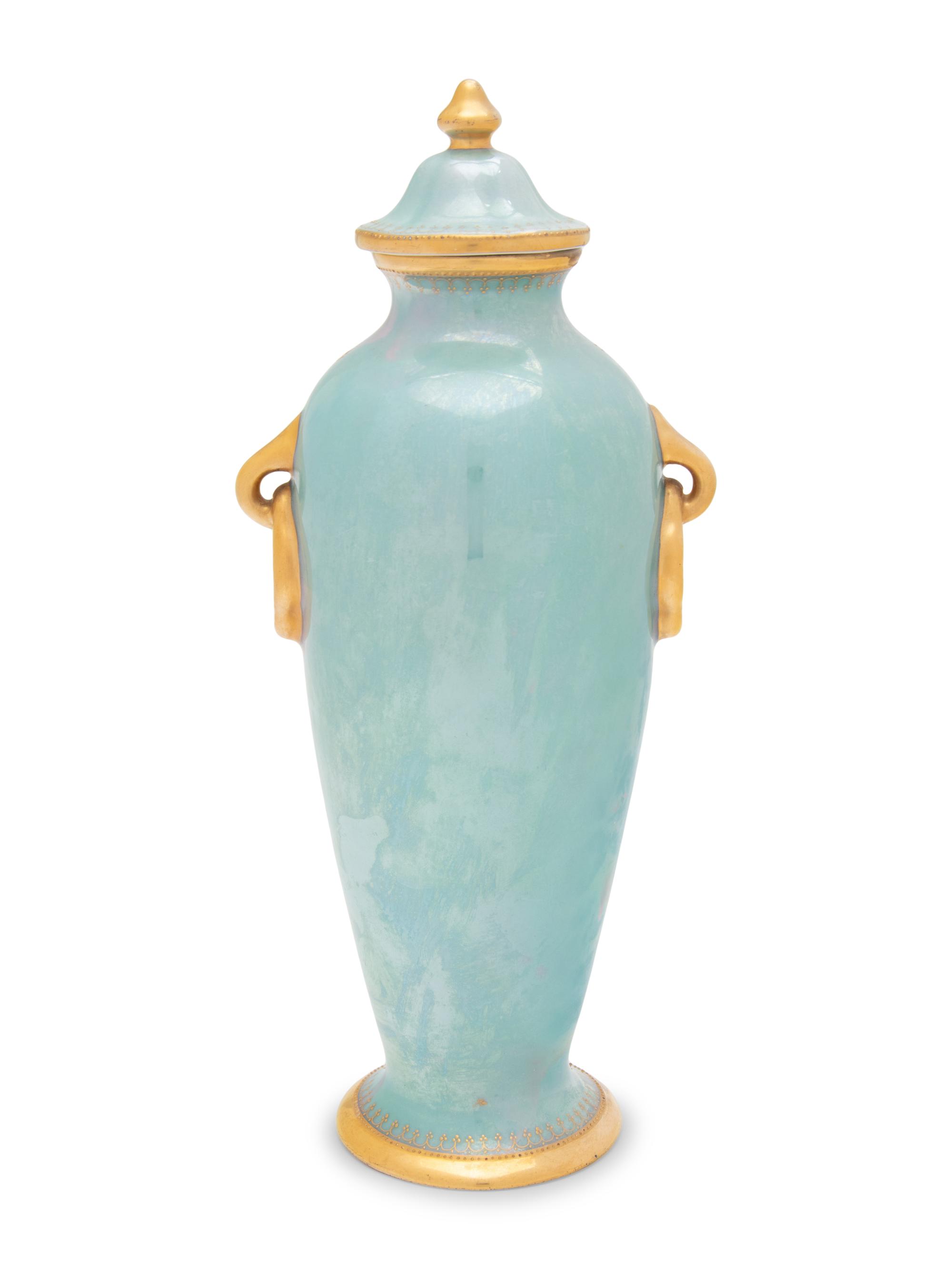 A Vienna Porcelain Covered Vase