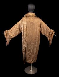 House of Worth Haute Couture Coat Trimmed in Fur, 1920s