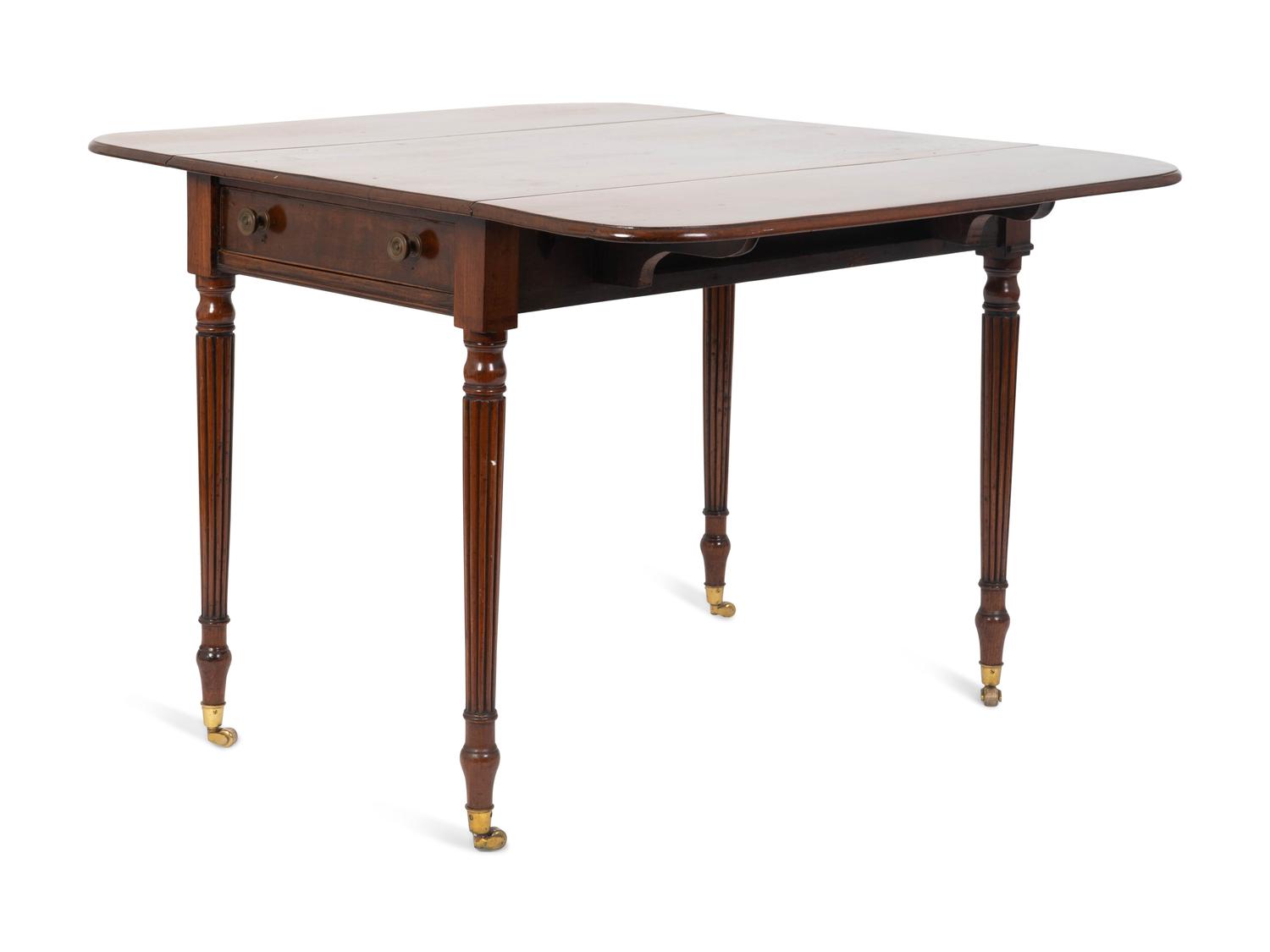 A Regency Mahogany Drop Leaf Table — 19TH CENTURY