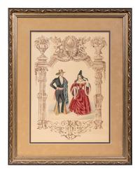 A Pair of Continental Lithographs