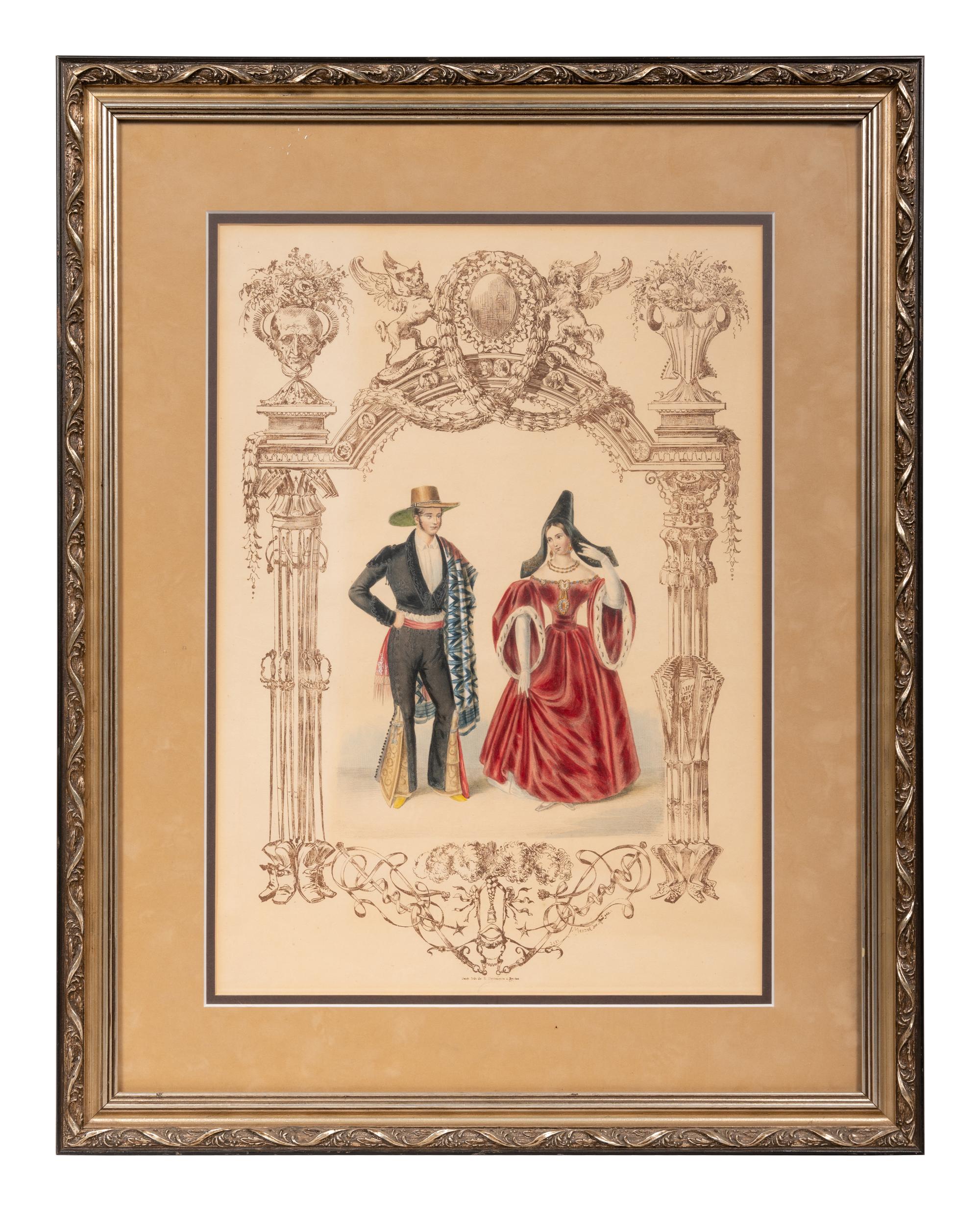 A Pair of Continental Lithographs