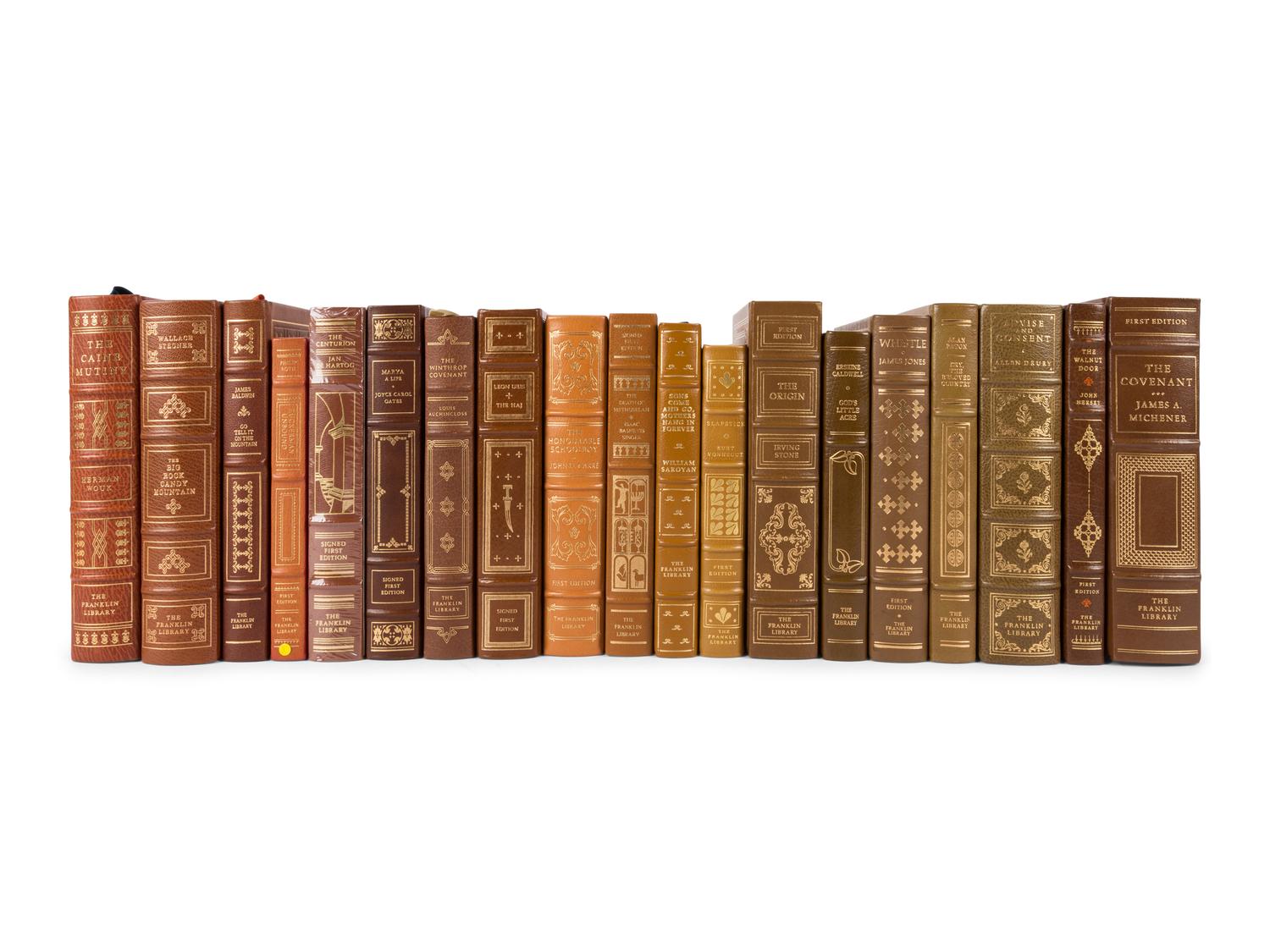 [BINDINGS]. [FRANKLIN LIBRARY]. A group of 51 works in 52 volumes published by the Franklin Library, including: