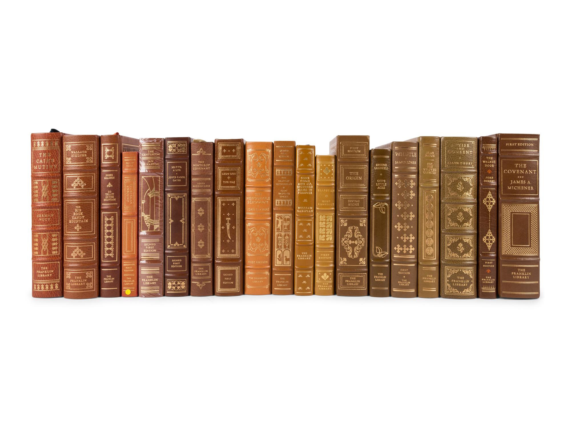 [BINDINGS]. [FRANKLIN LIBRARY]. A group of 51 works in 52 volumes published by the Franklin Library, including: