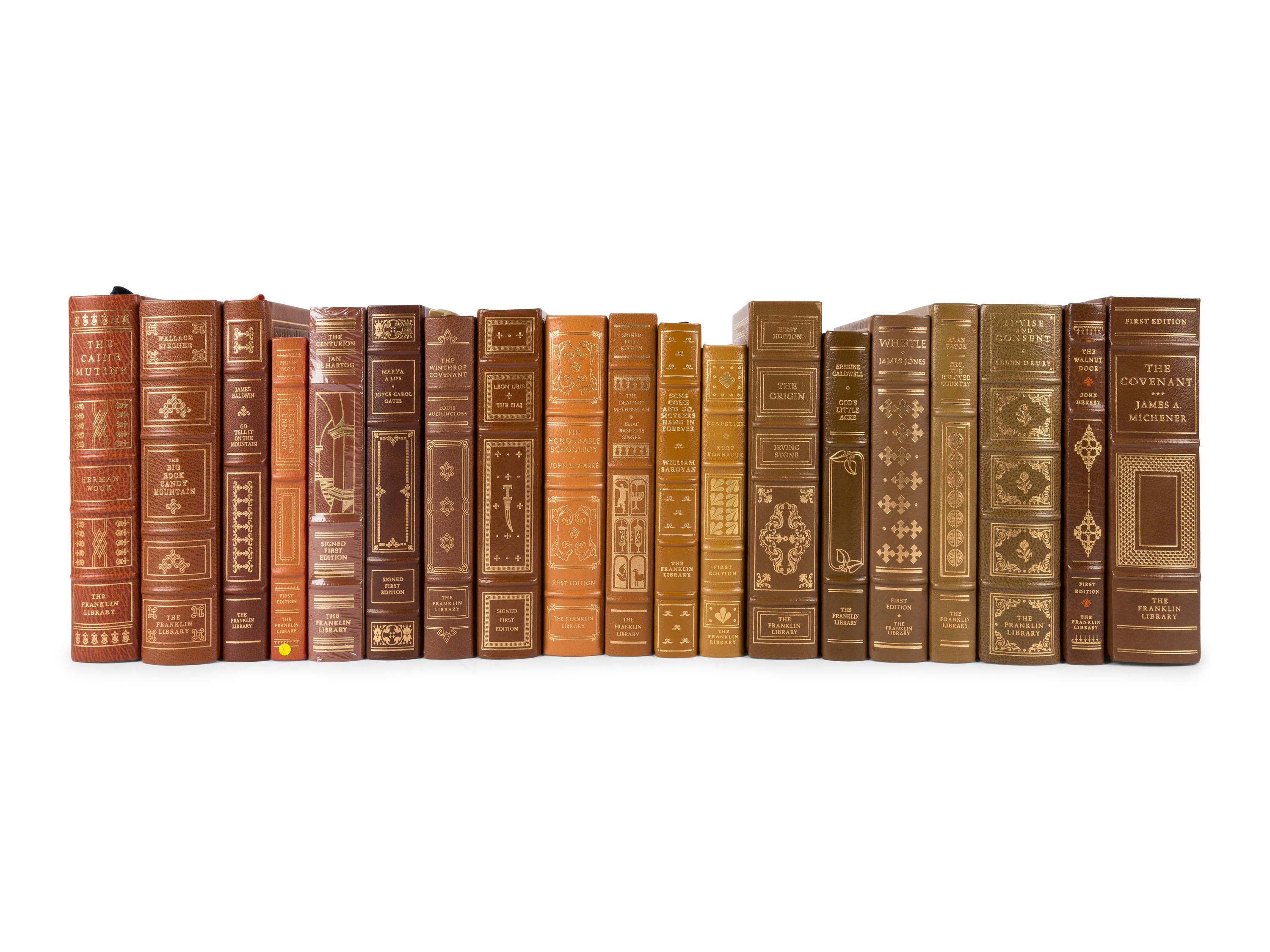 [BINDINGS]. [FRANKLIN LIBRARY]. A group of 51 works in 52 volumes published by the Franklin Library, including: