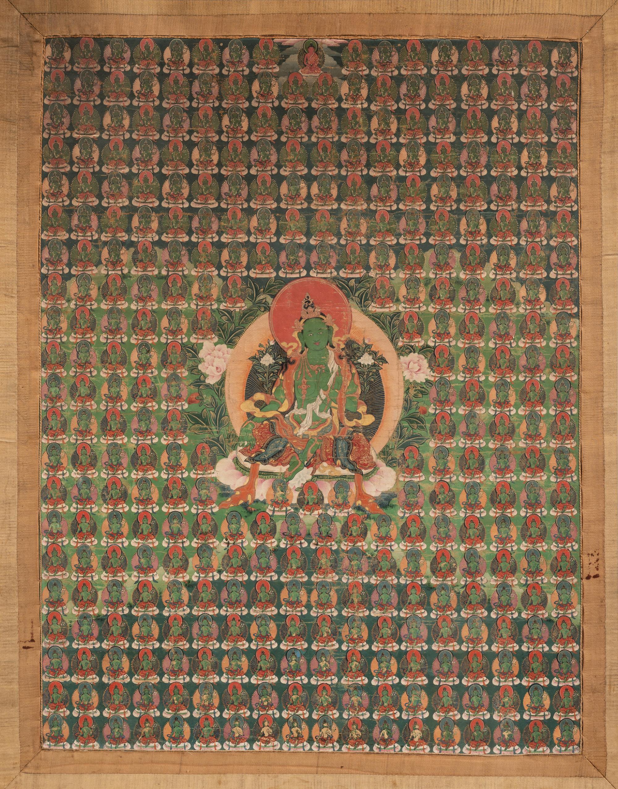 A Tibetan Thangka of Green Tara