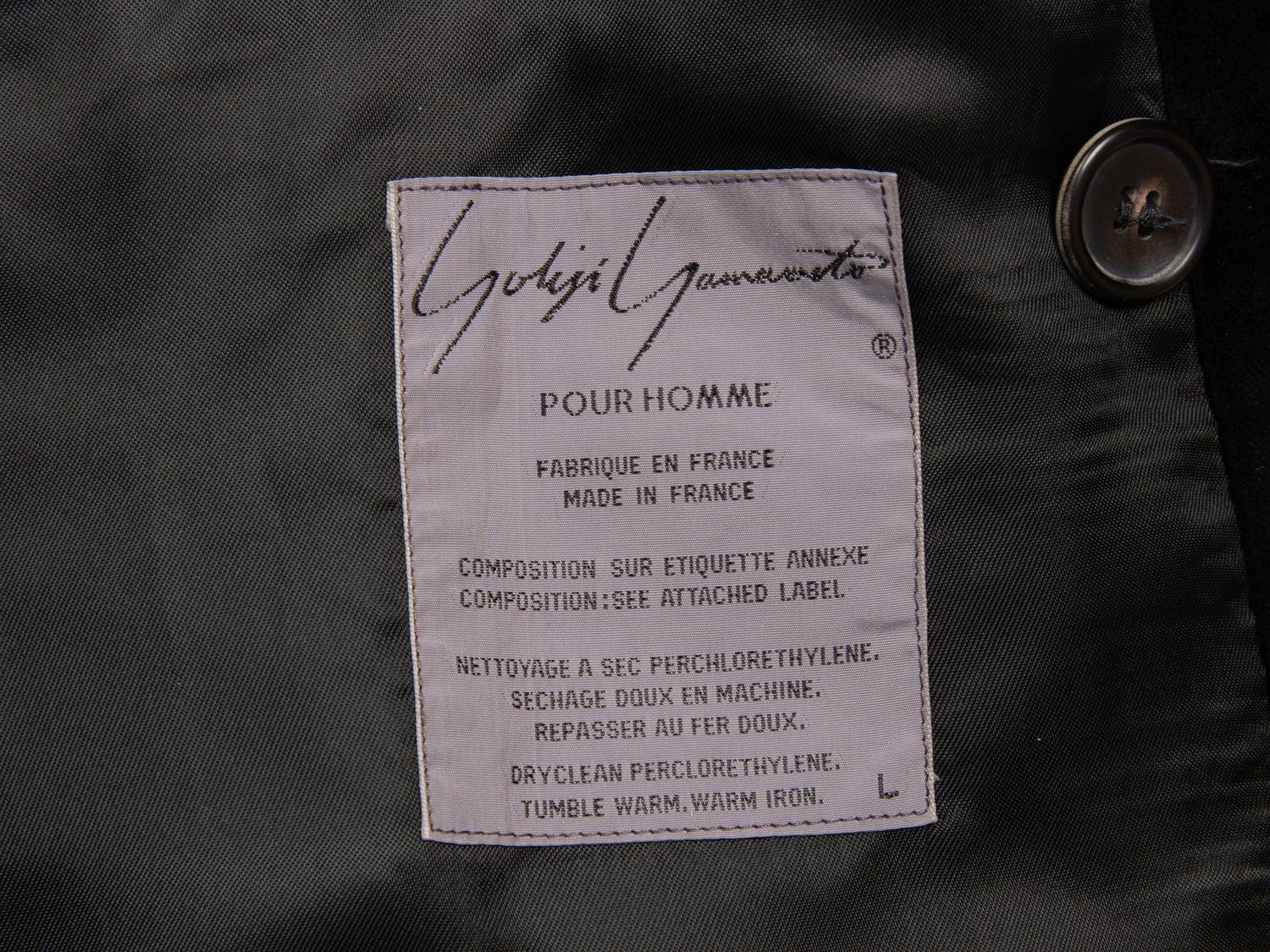 Yohji Yamamoto, Double Breasted Velvet Jacket