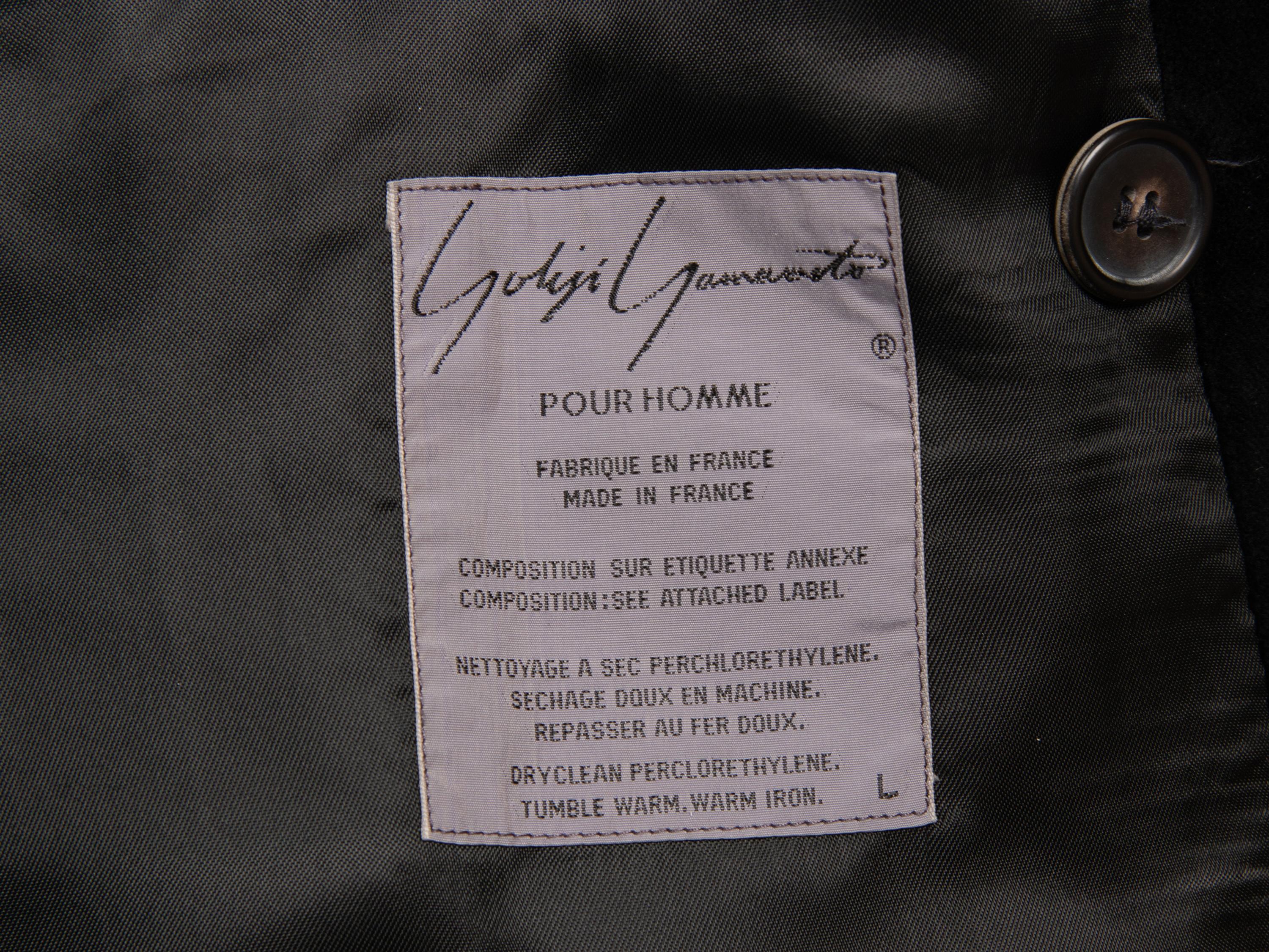 Yohji Yamamoto, Double Breasted Velvet Jacket