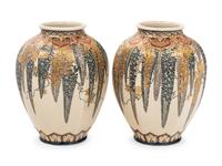 A Pair of Japanese Satsuma Vases