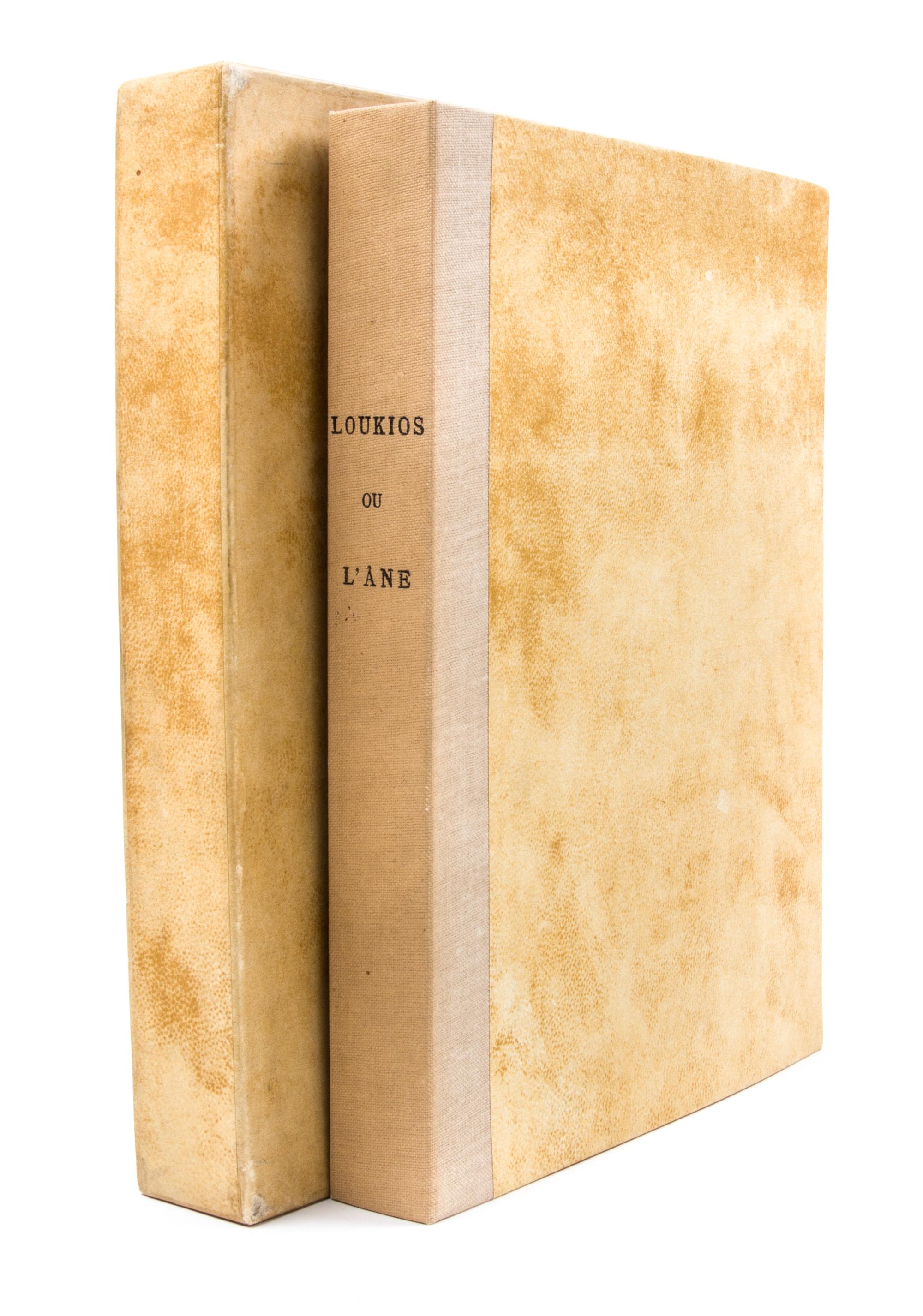 (LAURENS, HENRI) LUCIEN DE SAMOSATE [LUCIAN]. Loukios ou l'ane. Paris, 1947. Limited, signed.