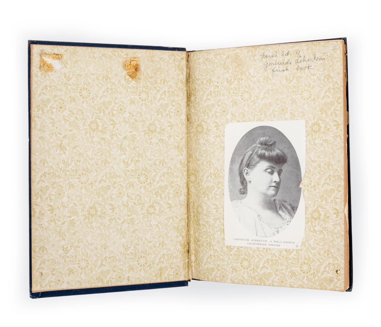 [ATHERTON, GERTRUDE] LIN, FRANK, pseud. What Dreams May Come. Chicago, 1888.