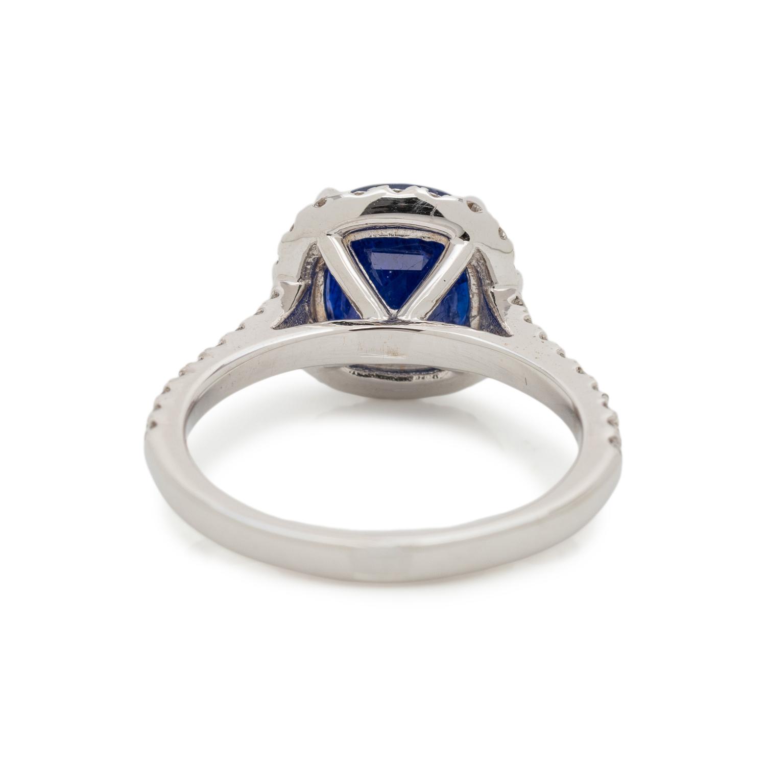 BURMESE SAPPHIRE AND DIAMOND RING