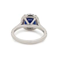 BURMESE SAPPHIRE AND DIAMOND RING