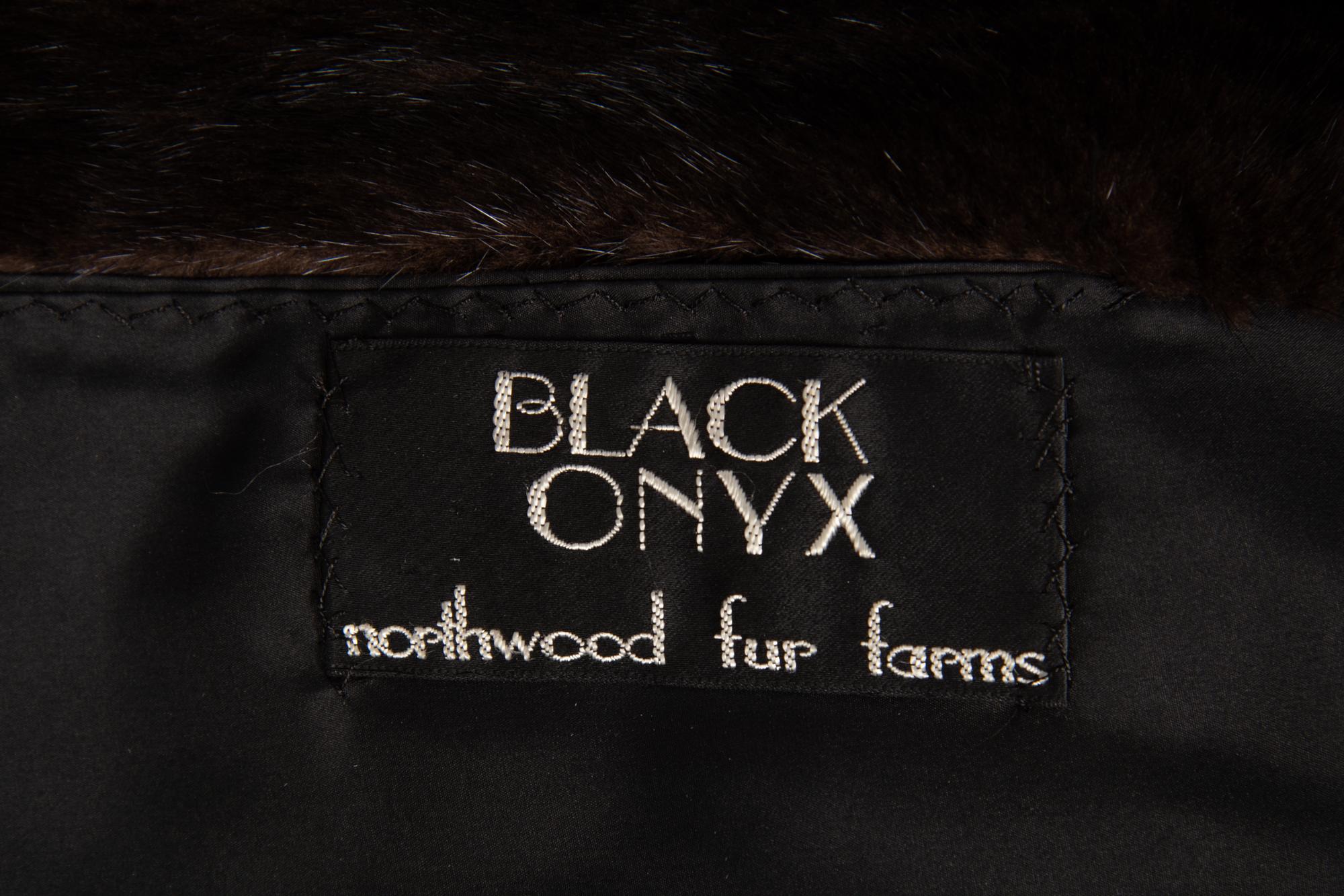 Two Fur Coats: J. Mendel Sable and Black Onyx Mink, with J. Mendel Headband