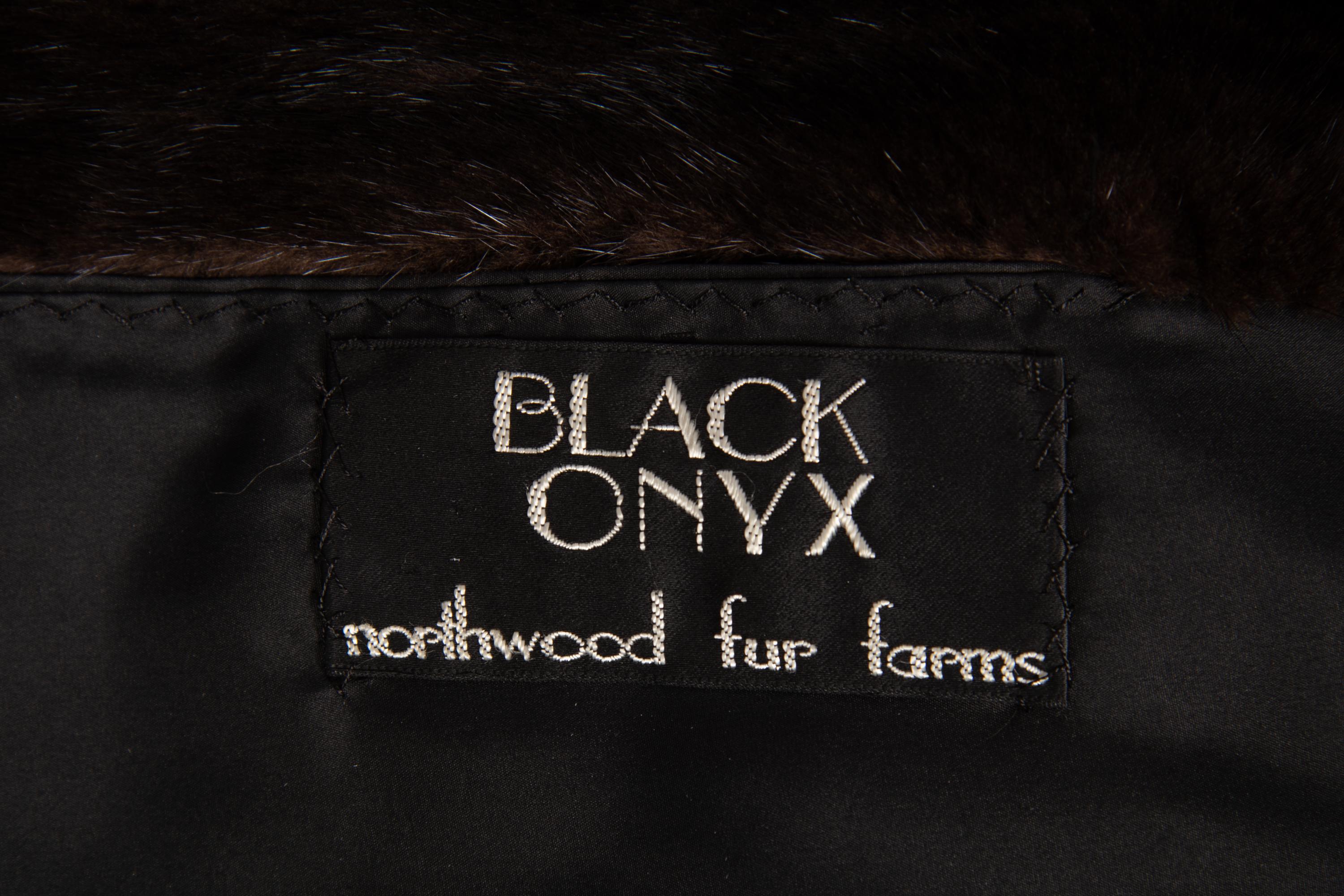 Two Fur Coats: J. Mendel Sable and Black Onyx Mink, with J. Mendel Headband