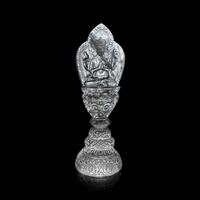 A Nepalese Rock Crystal Manjushri 尼泊爾水晶雕四臂文殊說法像