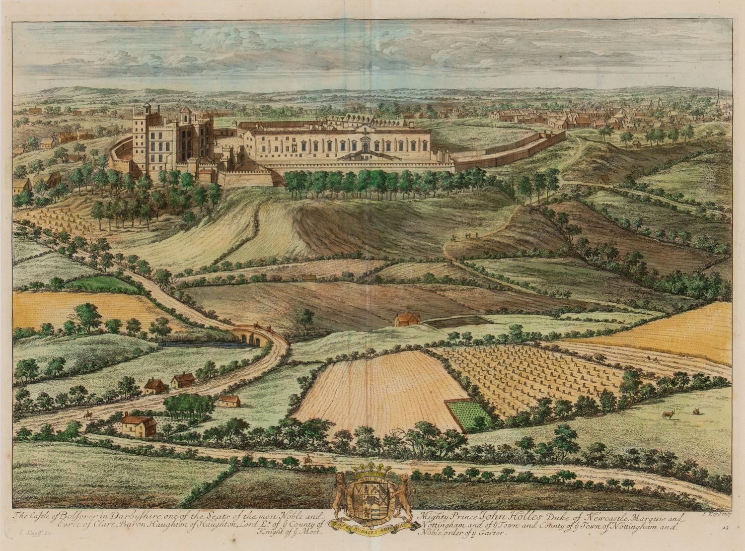 A Set of Eight Hand-Colored Engravings